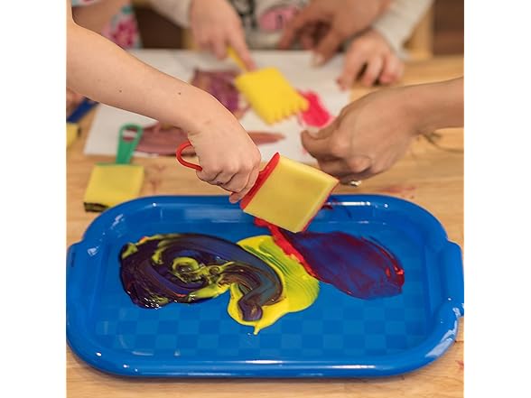ECR4Kids Colorful Plastic Art Trays
