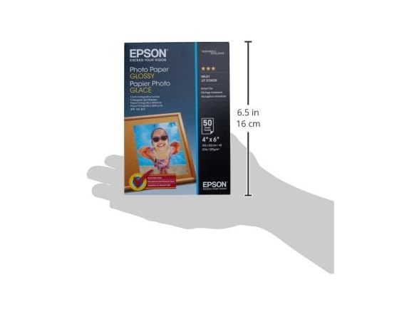 Epson Photo Paper Glossy, 4 x 6 Inches, 50 Sheets