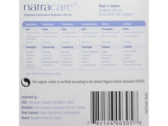 Natracare Organic Ultra Pads 14ct