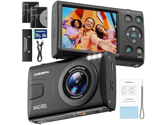 DIGIERA C2D 4K Digital Camera 64MP Zoom