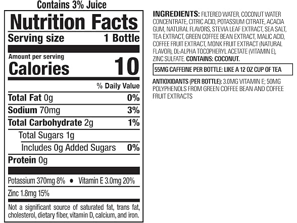 Bai Antioxidant Water Coconut Mango 12 Pack