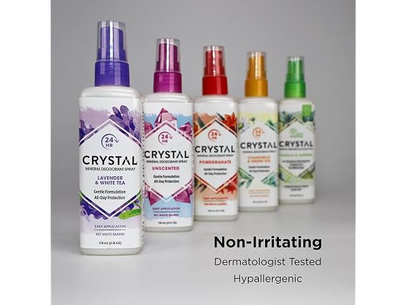 Crystal Mineral Deodorant Spray Pomegranate 4.0