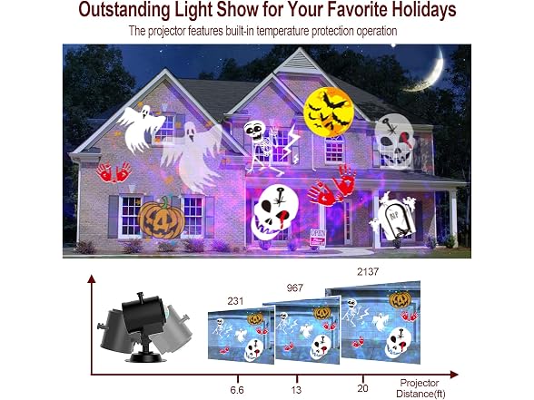 FLITI Waterproof Seasonal Projector