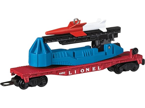 Hallmark Lionel 6650 Missile Car Ornament
