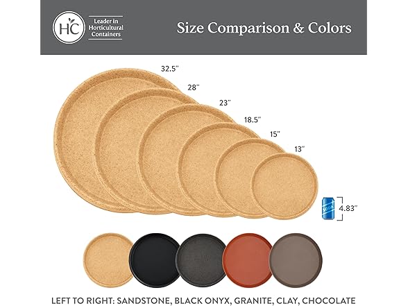 The HC Companies Terrazzo Flower Pot Saucers