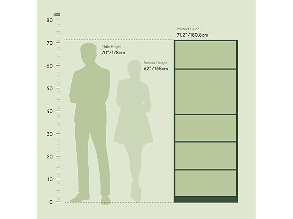 Furinno JAYA Book Shelf, 5-Tier