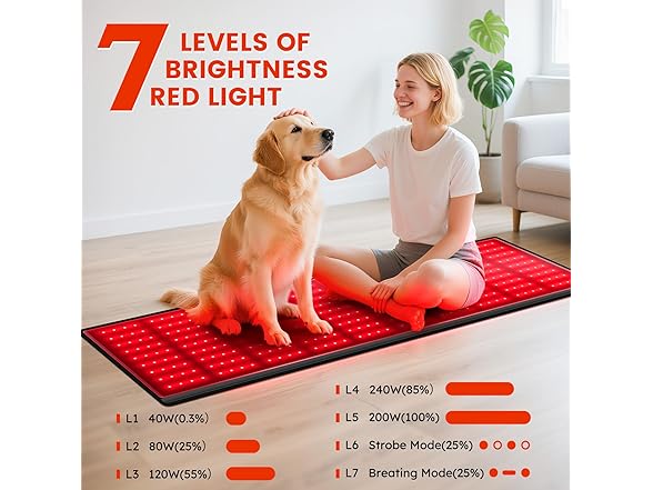 Red Light Therapy Mat w/ Lounge Chair