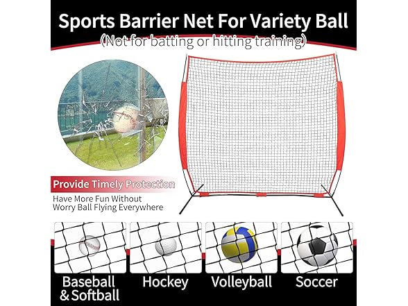 Wiseek 7x7ft Sports Backstop Net