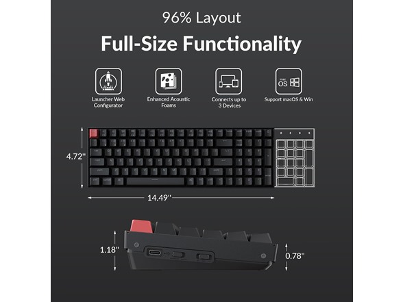 Keychron K4 96% Layout Wireless Mechanical Keyboard - Gallery 3