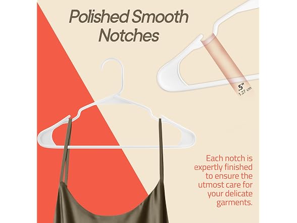 White Plastic Hangers 20 Pack