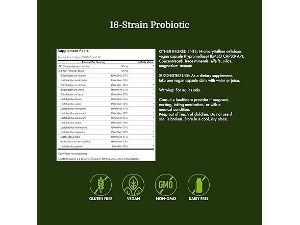 Swanson 16-Strain Probiotic 60 Caps