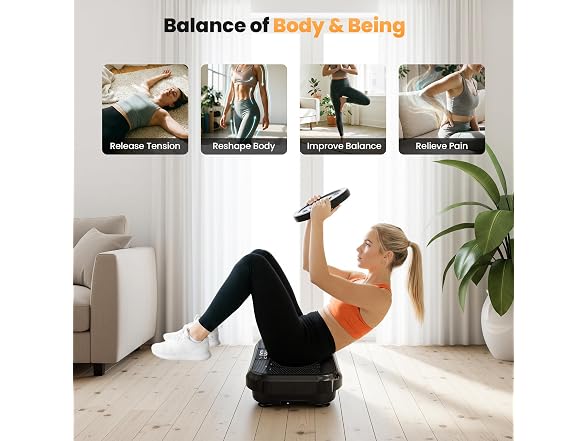 Steelite Vibration Plate Exercise Machine Massager