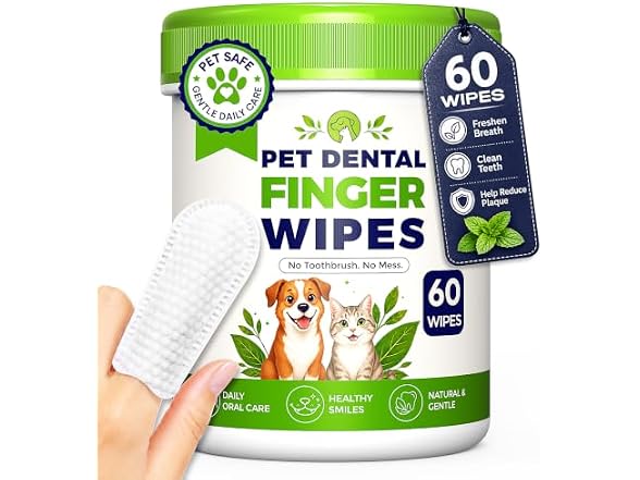 Dog Dental Wipes for Teeth Cleaning