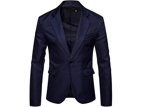 Cloudstyle Men (L) Casual Slim Suit Jacket Tops