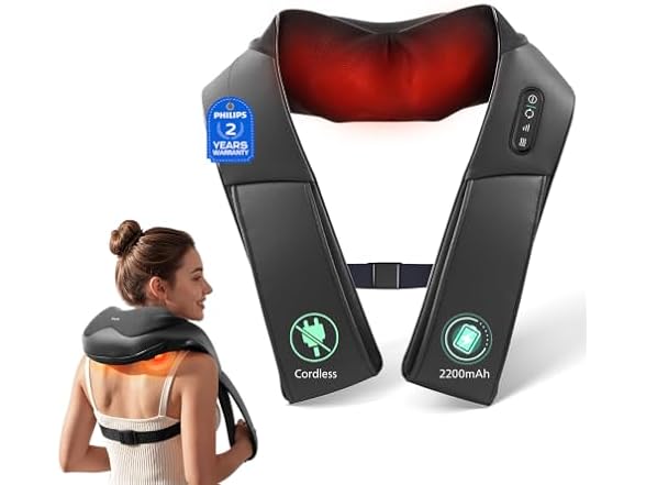 PHILIPS Cordless Shiatsu Massage Pillow