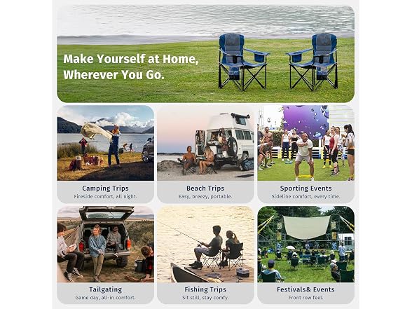 East Oak Oversized Camping Chair