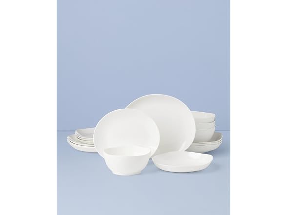 Lenox Studio 1414 Curve Bone China 16-Piece Dinnerware Set