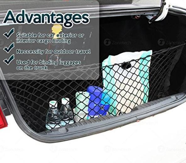 Zone Tech NE0003 Large Pocket Mesh Storage Net - Gallery 12