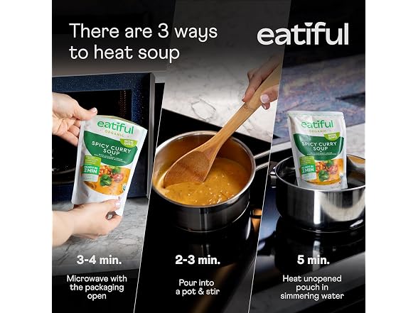 EATIFUL Curry Soup 14Ounce Pack of 10
