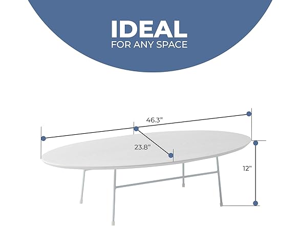 LeisureMod Rossmore Coffee Table