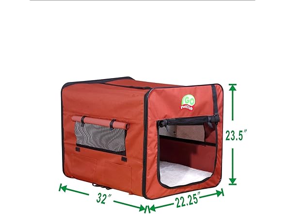 Go Pet Club 32" Soft Collapsible Dog Crate