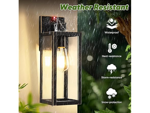 BesLowe 15" Motion Sensor Wall Light 2Pk