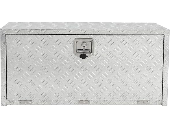 MOVECOM Aluminum Underbody Tool Box 30 x 18 x 18 in, Silver