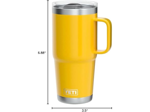 YETI Rambler 20 oz Travel Mug Yellow