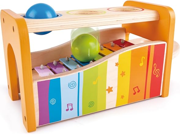 Hape Pound & Tap Bench with Slide Out Xylophone
