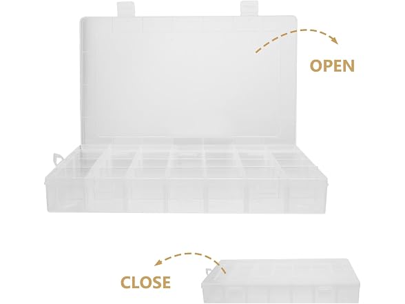 FENICAL Clearn Plastic Jewelry Organizer