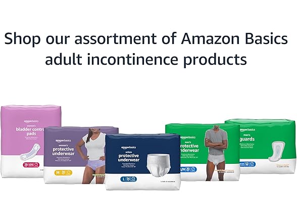 3PK Amazon Basics Incontinence Underwear for Women