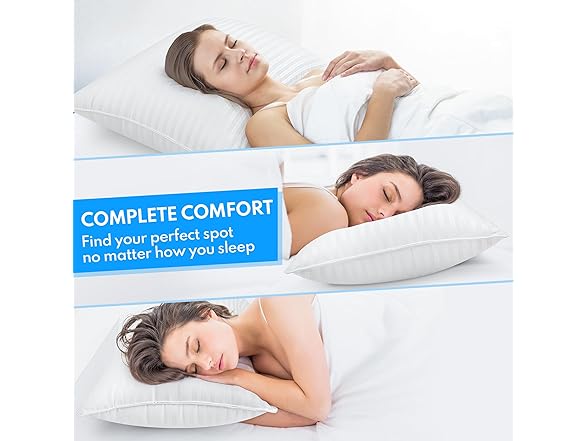 HEYCUZI Queen Down Alternative Bed Pillows