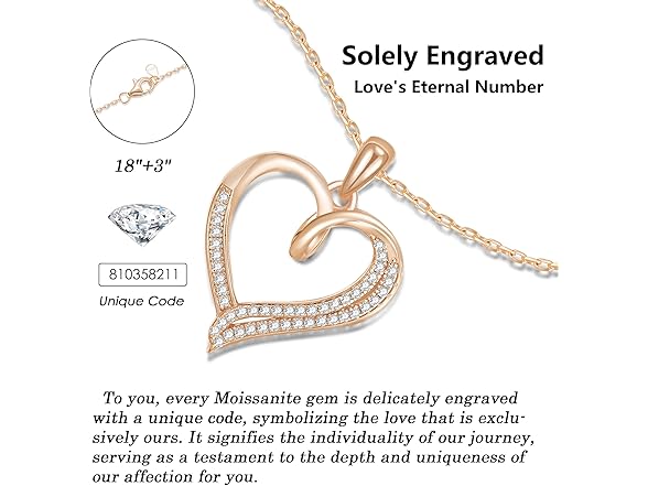 LAVALE Moissanite Necklace Gift for Women