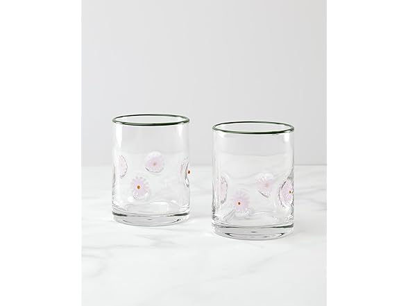 Oneida Glassware, 24 Seven First Bloom Flower, Set of 2