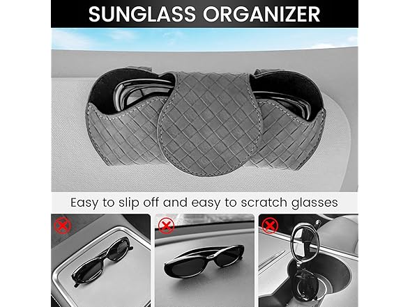 Alllake Sunglass Holder for Car