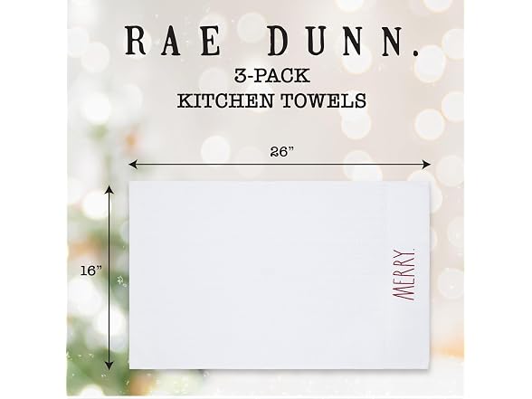 3Pk Rae Dunn Set of Hand Towels