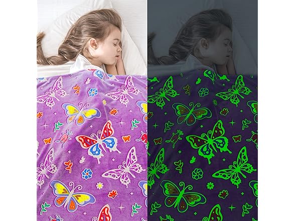 Butterfly Blanket Glow In The Dark