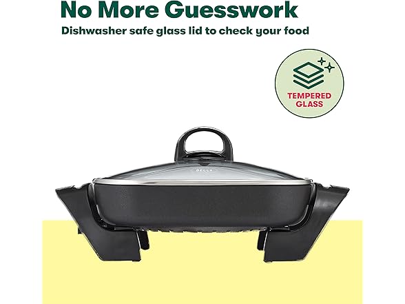 Bella 12" Electric Skillet Black