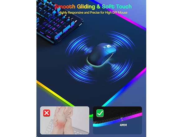 abc.mat Wireless Charging Mouse Pad