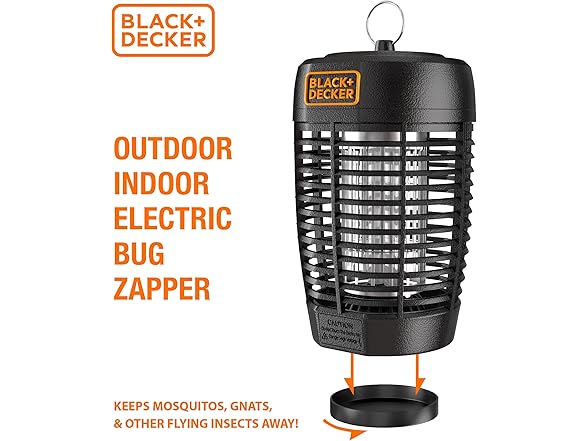 BLACK+DECKER Bug Zapper- Mosquito Repellent Outdoor