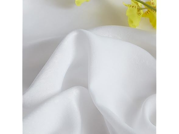 Melodieux White Curtain 2Pk, Choose Size