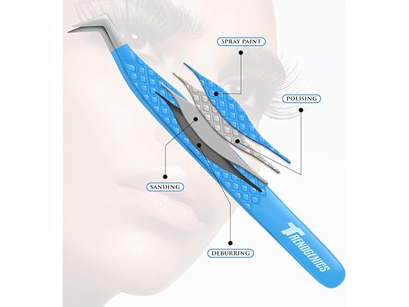 TrendGenics Eyelash Extensions Tweezers