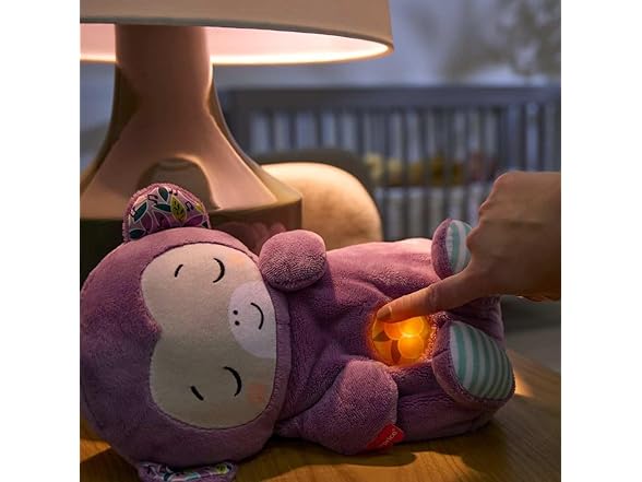 Fisher-Price Baby Soothe ‘n Snuggle Purple Monkey Plush