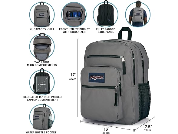 JanSport NCAA Big Student Backpack