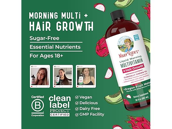 MaryRuth Organics Hair Growth Vitamin 30oz