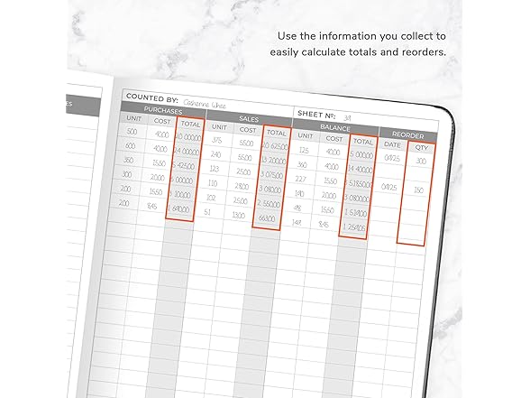 Small Business Inventory Ledger Book A5