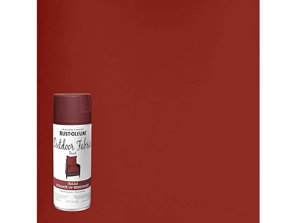 Rust-Oleum Outdoor Fabric Spray Paint 12oz Chili Red