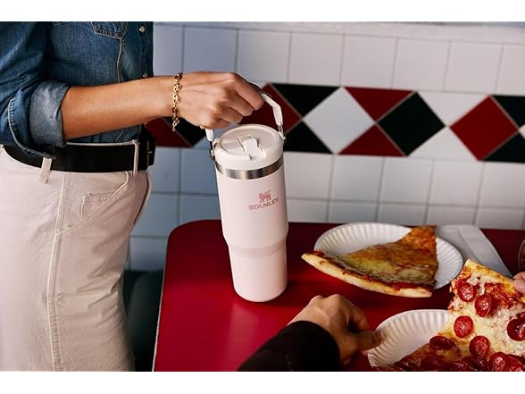 STANLEY IceFlow Flip Straw Tumbler 30oz, Rose Quartz