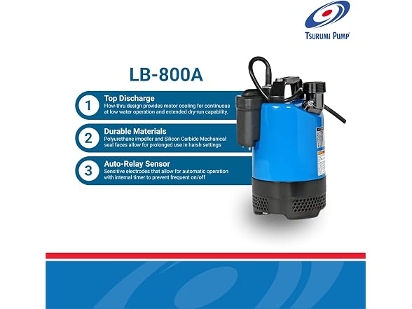 Tsurumi Pump LB-800A Submersible