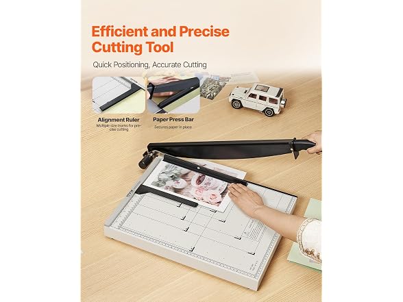 Paper Cutter, Guillotine Trimmer, 18" Cut